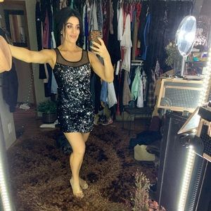 🖤black sequins dress🖤